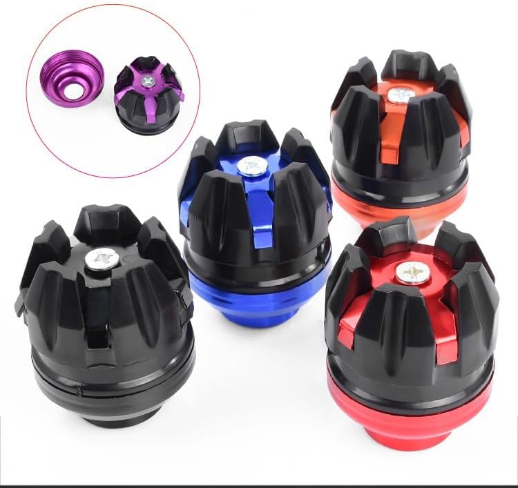 GOIPKO 2 Pack Front Fork Frame Sliders Anti-fall Cup Front Wheel Motorcycle Front Cup Wheel Protection for Most Motorcycles Motorbikes Moped Scooters (Black) - Image 5